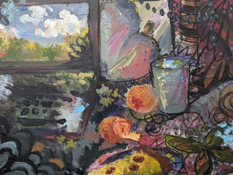 Tired ( Acrylic paint , 2025 )