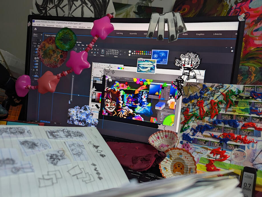 Windowed World ( Mixed Media , 2025 )