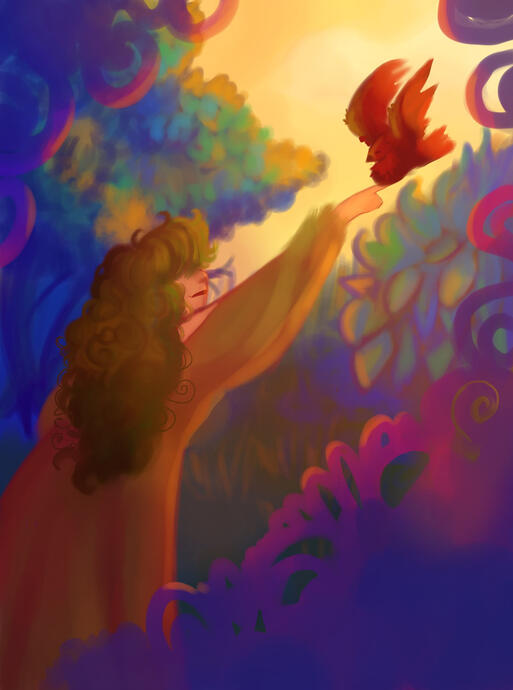 Sparrow ( Digital Painting , 2023 )