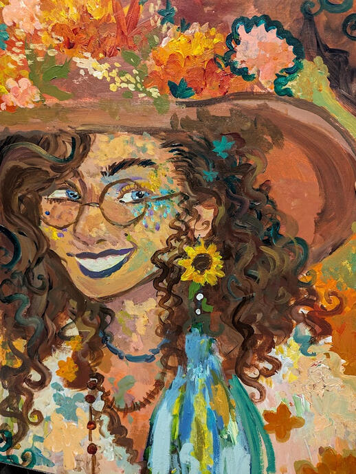 Self Portrait ( Acrylic Paint , 2025 )